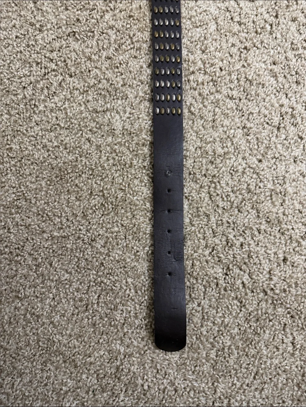 Marshalls Black Leather Studded Woman’s Belt